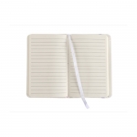 Pocket notitieboekje met lijntjes wit kleur 2