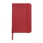 Pocket notitieboekje met lijntjes rood kleur 6