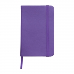 Pocket notitieboekje met lijntjes paars kleur 9