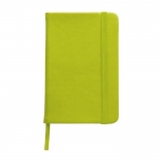 Pocket notitieboekje met lijntjes lichtgroen kleur 10