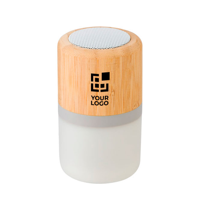 Speaker Bluetooth Naturparty kleur hout met jouw bedrukking