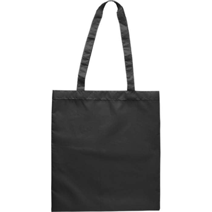 Milieuvriendelijke shopper met logo kleur zwart