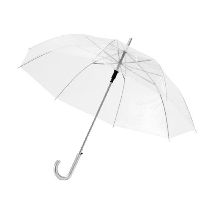 Transparante paraplu met logo