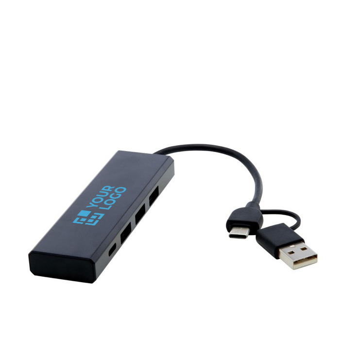 USB-hub Terra 3USB 1C met afdrukgebied