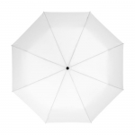 Opvouwbare paraplu\'s Downtown Ø95 kleur wit tweede weergave voorkant