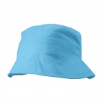 Katoenen hoed Umbra kleur lichtblauw eerste weergave