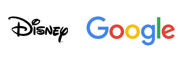 logo´s disney en google