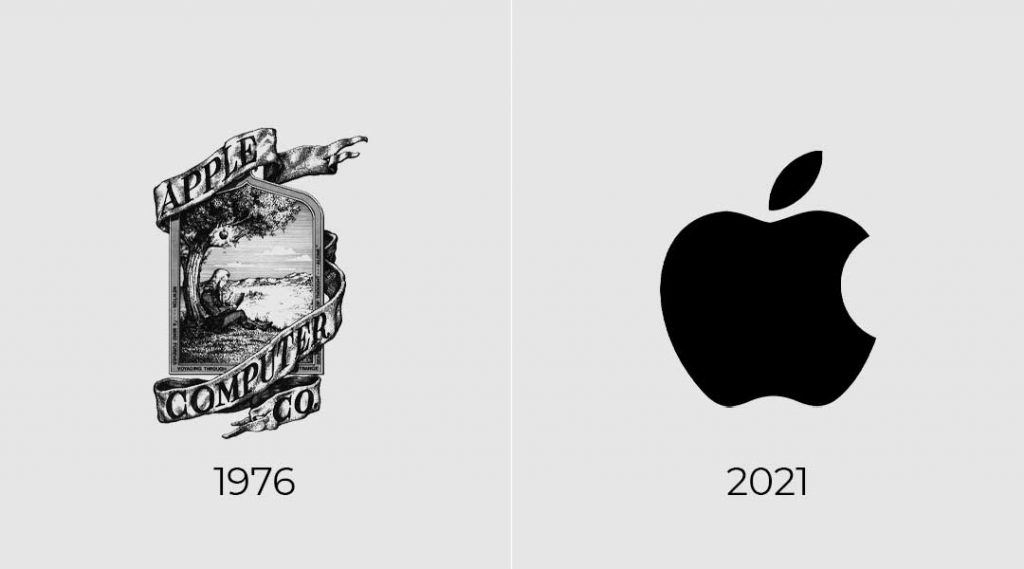 apple logo 1976 en 2021