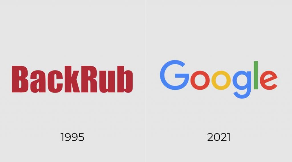 google logo 1995 en 2021