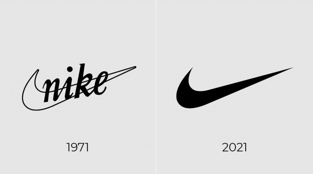 nike logo 1971 en 2021