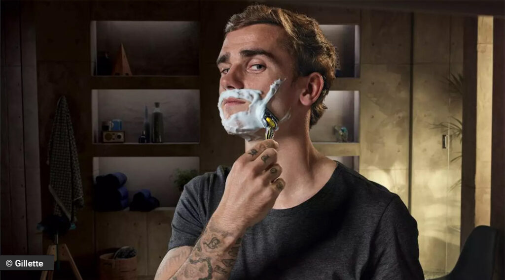 Antoine Griezmann Gillete sponsor