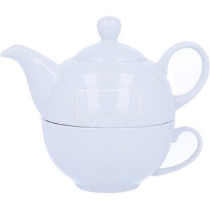 Posição de marcação tea pot left com keramische transfer