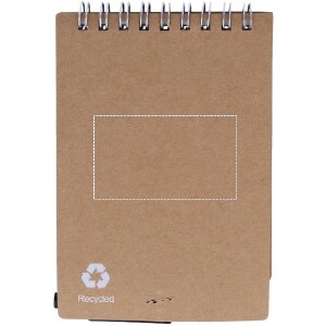 Positie markeren back notebook met tampondruk