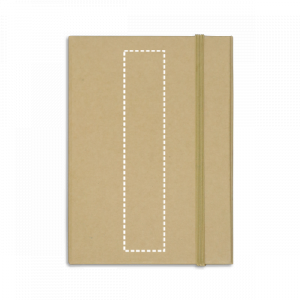 Posição de marcação notitieboekje voorzijde com tampondruk