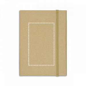 Positie markeren notitieboekje voorzijde met uv-print (tot 5cm2)