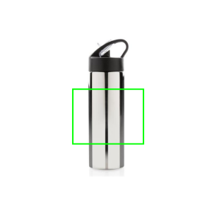 Positie markeren flask met digitale circulaire zeefdruk