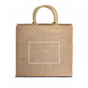 Tas voorzijde centraal op zakje