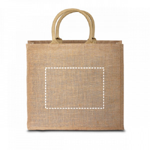 Tas voorzijde centraal op zakje