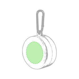 Op de muismat op het gedeelte van de mat