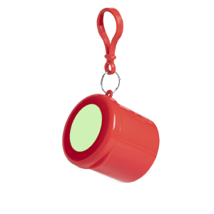 Op de deksel van de spiegel