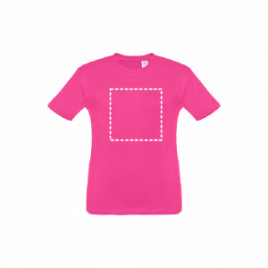 T-shirt korte mouwen borst