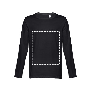 T-shirt lange mouwen borst