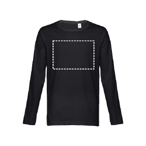 T-shirt lange mouwen borst