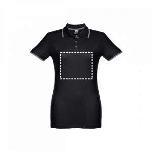 Korte sleeve polo borst