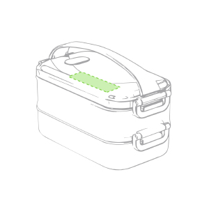 Aan de linkerzijde van het handvat