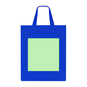 Op de voorkant van de zak