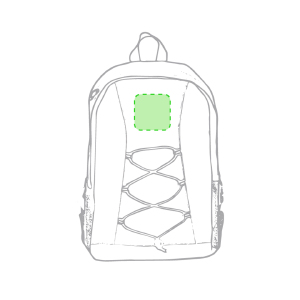 Bovenaan boven het koord