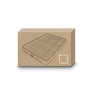 Draagbare accu achterzijde