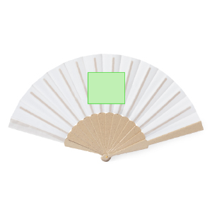 Op de waaier in de ronde cirkel