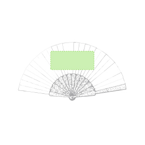 Op de waaier in de ronde cirkel
