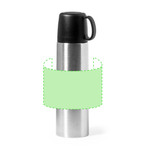 Als de mat gevouwen is op de voorkant