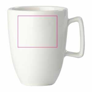 Links van het handvat