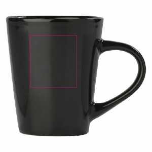 Links van het handvat