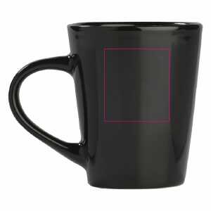 Rechts van het handvat