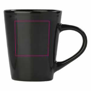 Links van het handvat