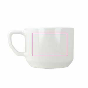 Rechts van het handvat