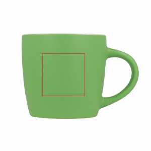 Links van het handvat