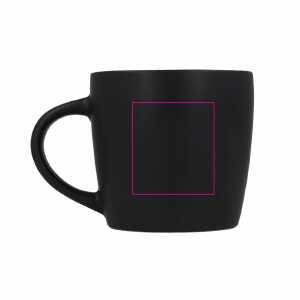 Rechts van het handvat