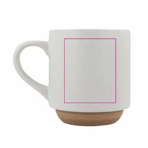 Rechts van het handvat