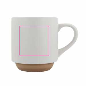 Links van het handvat