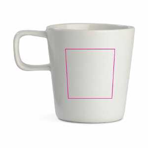 Rechts van het handvat