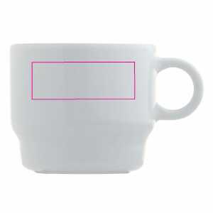 Links van het handvat