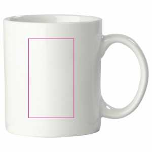 Links van het handvat