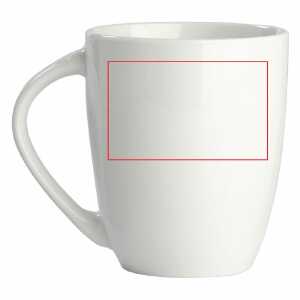 Rechts van het handvat