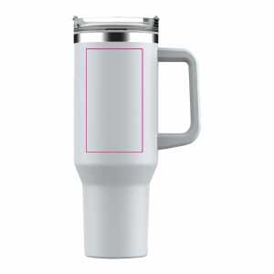 Links van het handvat