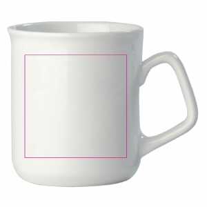 Links van het handvat